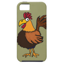 XX- Funny Rooster Cartoon iPhone 5 Cases