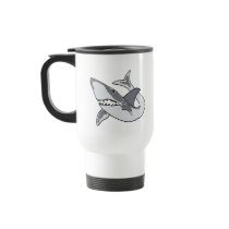 XX- Funny Shark Cartoon Coffee Mug