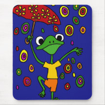 XX- Glorious Frog Dancing in the Rain Mousepad
