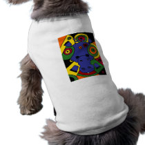 XX- Hippo Abstract Art Dog Tee