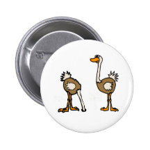 XX- Ostriches in Sand Button