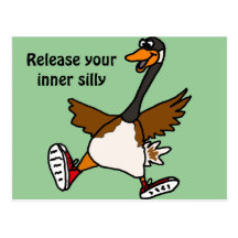XX- Release Your Inner Silly - Goose Postcard