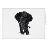 XX- Unique Elephant Art Card