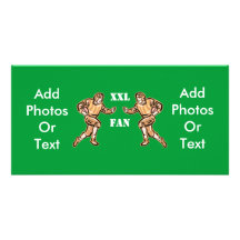 XXL Football Fan Photo Greeting Card