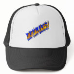 XXX Medic Blue Text With Flame Trucker Hats
