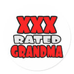 XXX Rated Grandma stickers