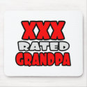 XXX Rated Grandpa mousepads