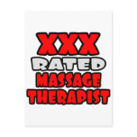 XXX Rated Massage Therapist postcards