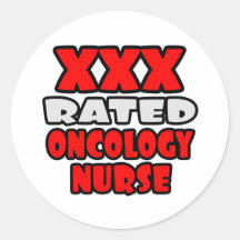 XXX Rated Oncology Nurse Stickers