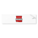 XXX Rated Twins bumper stickers