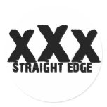xXx Straight Edge stickers
