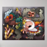 Y is for yeti posters
