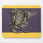 "Y" monogram mousepad