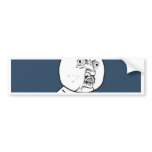 Y U NO bumper stickers