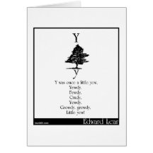 Y was once a little yew cards