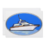 Yacht in Oval invitations