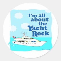 Yacht Rock Round Sticker