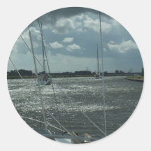 Yachts On The Dutch Canals Stickers
