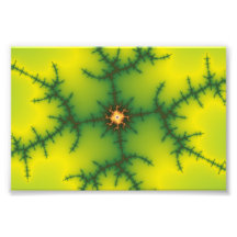 Yag Beam Fractal Art Photographic Print