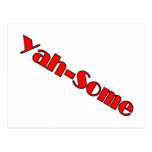 Yah-some (red) post card