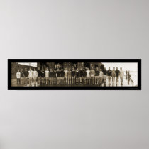 Yale Crew Team & Subs Huge Photo 1910 Posters