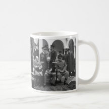 Yalta Conference Roosevelt Stalin Churchill 1945 Coffee Mugs