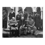 Yalta Conference Roosevelt Stalin Churchill 1945 Post Card