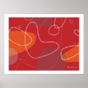 Yamaguchi - Atomic-Age Abstract Poster posters