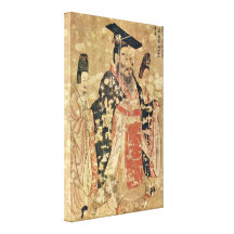 Yan Liben - Thirteen Emperors Scroll (detail) Gallery Wrapped Canvas