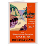 Yangtsze Yangtze Gorges China Vintage Travel Art Greeting Card