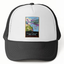 Yangtsze Yangtze River Gorges Vintage Travel Art Mesh Hats