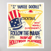 Yankee Doodle Cocktail 1938 WPA Posters