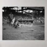 Yankees Lou Gehrig Scores Vs. Senators posters