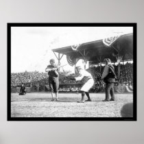Yankees Senators Baseball Game 1909 Poster