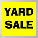 YARD SALE-Poster Sign