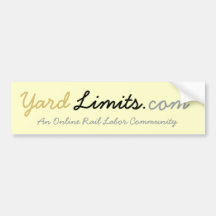 YardLimits.com Bumper Sticker