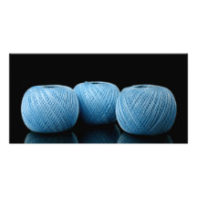 Yarn Lovers Blank Card Personalized Photo Card