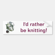 Yarn Tangle for Gray Tiger Kitten Bumper Stickers