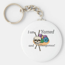 Yarned and Dangerous T-shirts and Gifts. Key Chains