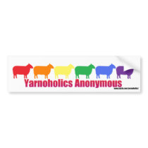 Yarnoholics Anonymous Rainbow Sheep