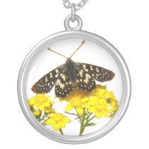 Yarrow & Butterfly Necklace