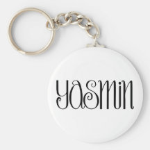 Yasmin black Keyring Key Chain