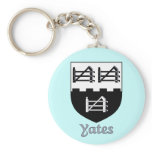 Yates Family Shield Keychain