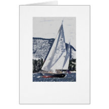 Yawl Sketch Card