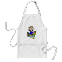 Yawning Bedtime Girl Aprons