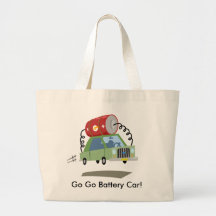 Yay For Colour Battery Car Canvas Bag