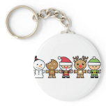 Yay For Colour Five Xmas Characters keychains