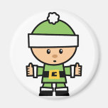 Yay For Colour Xmas Character - Elf Fridge Magnets
