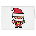 Yay For Colour Xmas Character - Santa Claus Card