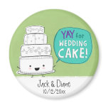 YAY for Wedding Cake!  Customisable magnets